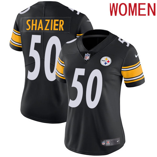 2019 Women Pittsburgh Steelers #50 Shazier black Nike Vapor Untouchable Limited NFL Jersey->women nfl jersey->Women Jersey